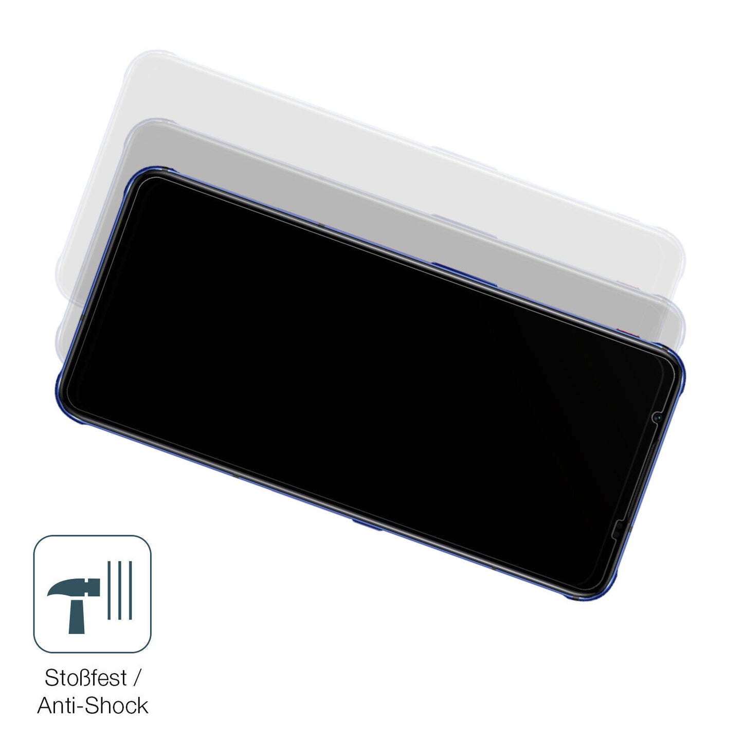 Schutz gegen Kratzer auf dem NUBIA Red Magic7S Glas durch Schlüssel, Stöße gegen die Tischkante oder Stürze