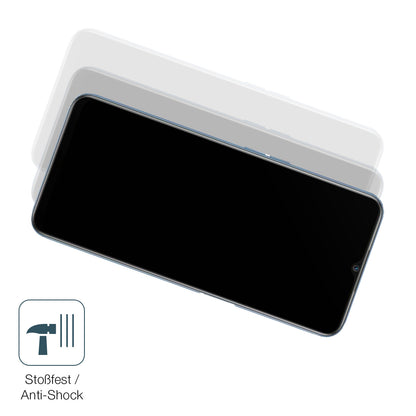 Schutz gegen Kratzer auf dem OPPO A16 Glas durch Schlüssel, Stöße gegen die Tischkante oder Stürze
