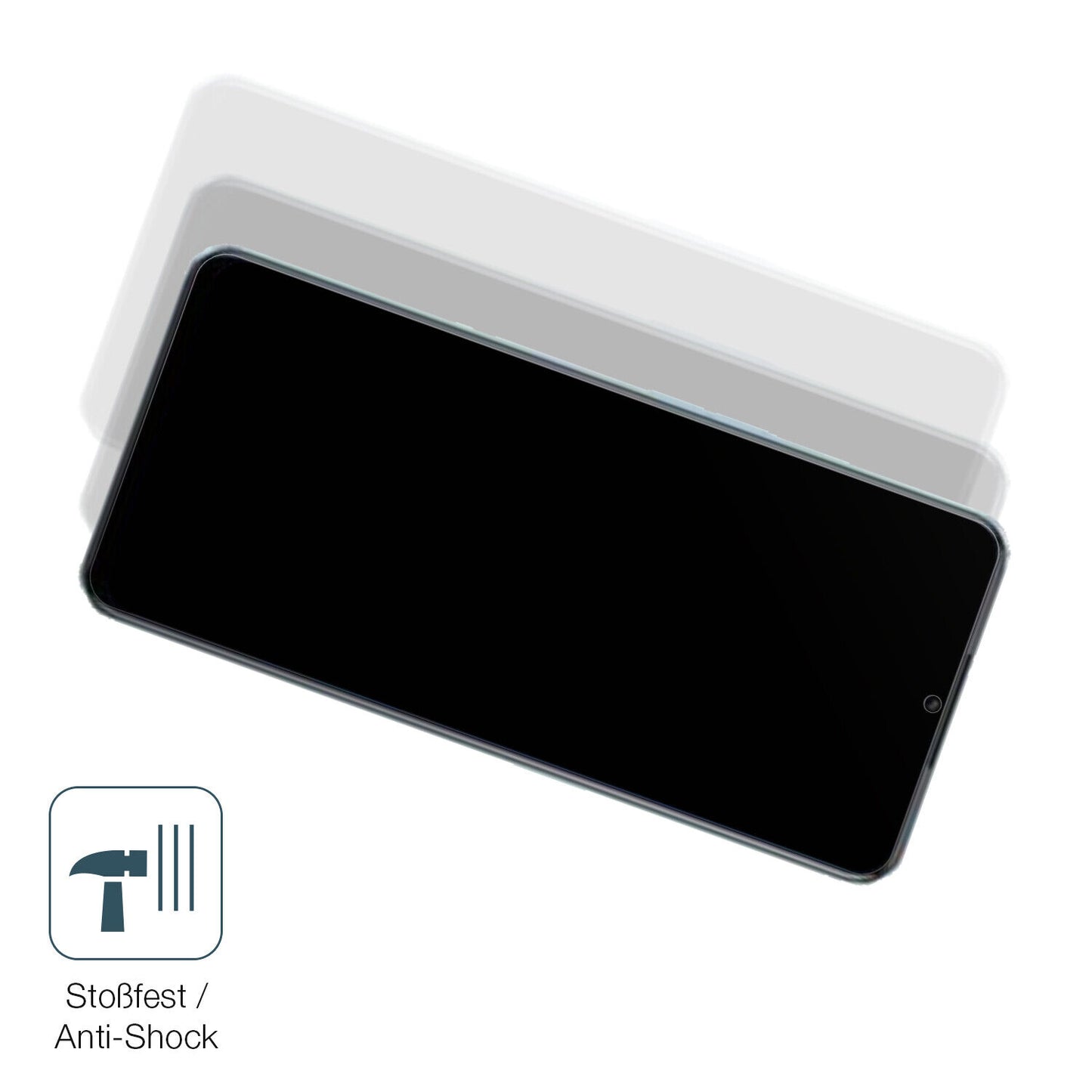 Schutz gegen Kratzer auf dem OPPO A58x Glas durch Schlüssel, Stöße gegen die Tischkante oder Stürze