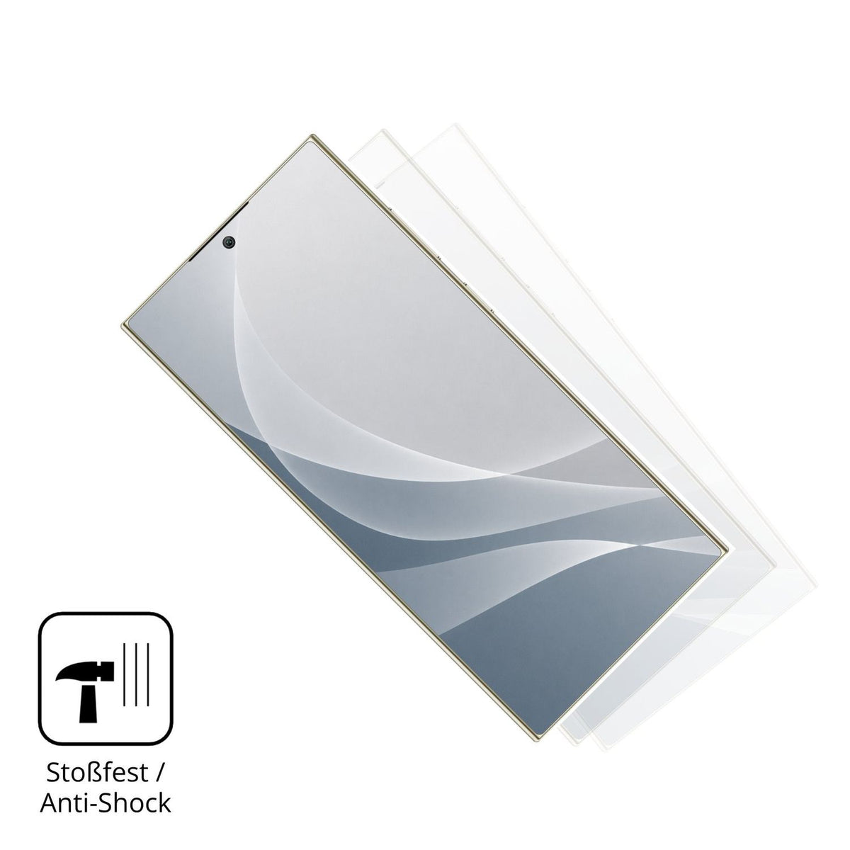 Schutz gegen Kratzer auf dem Oukitel C72 Glas durch Schlüssel, Stöße gegen die Tischkante oder Stürze
