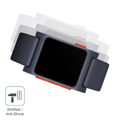 Schutz gegen Kratzer auf dem Pebble 2 Glas durch Schlüssel, Stöße gegen die Tischkante oder Stürze
