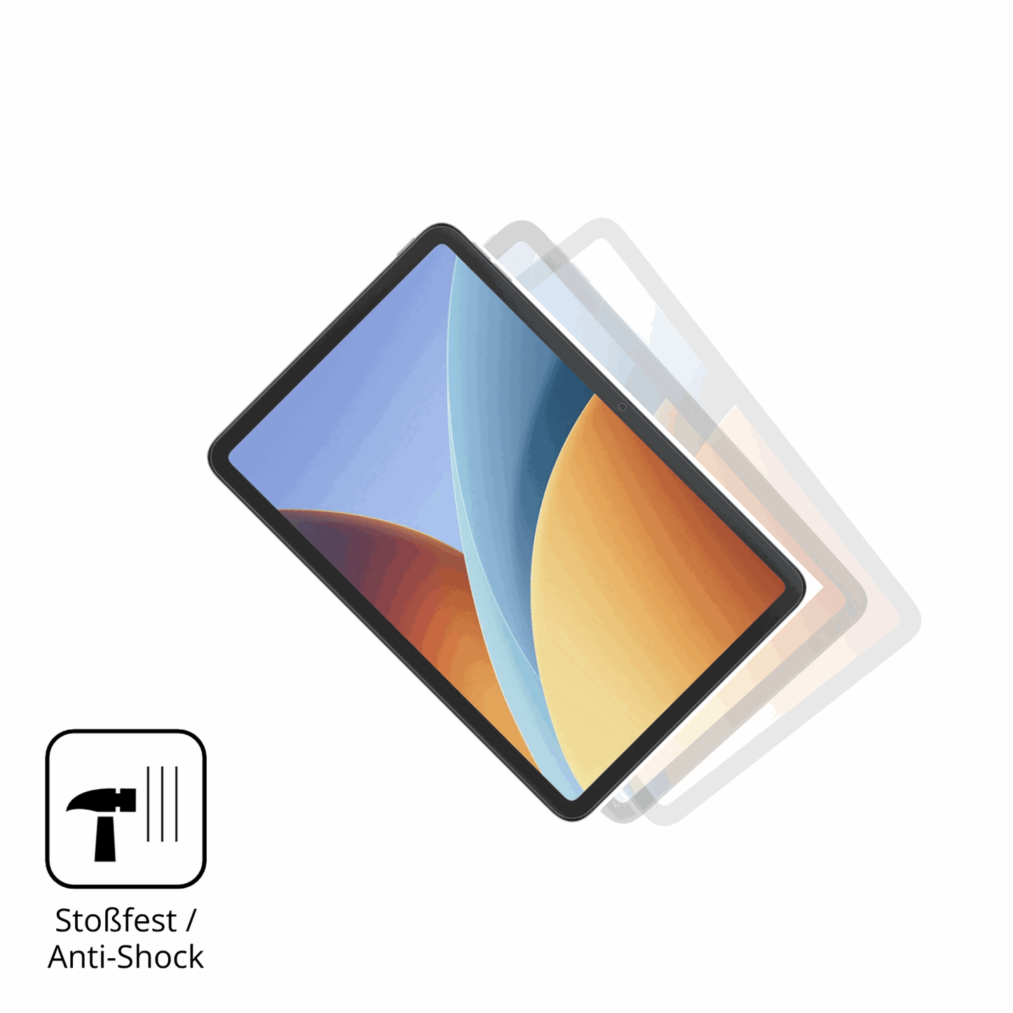 Schutz gegen Kratzer auf dem Redmi Pad 2 9.7 Glas durch Schlüssel, Stöße gegen die Tischkante oder Stürze