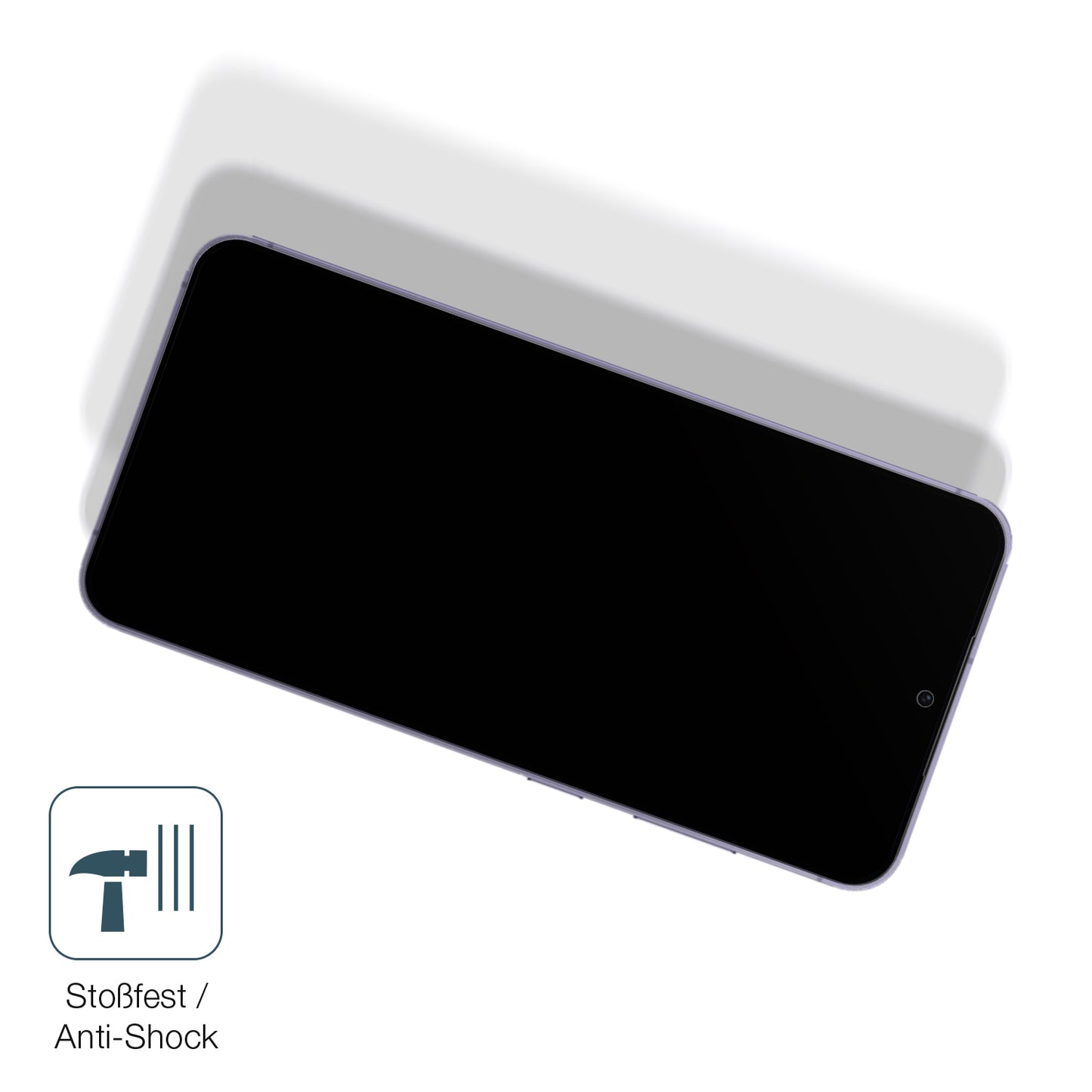 Schutz gegen Kratzer auf dem Samsung Galaxy S24 Glas durch Schlüssel, Stöße gegen die Tischkante oder Stürze