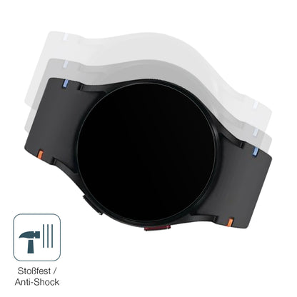Schutz gegen Kratzer auf dem Samsung Galaxy Watch FE 40mm Glas durch Schlüssel, Stöße gegen die Tischkante oder Stürze