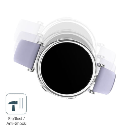 Schutz gegen Kratzer auf dem Sanorum 1.27 Zoll Smartwatch Glas durch Schlüssel, Stöße gegen die Tischkante oder Stürze