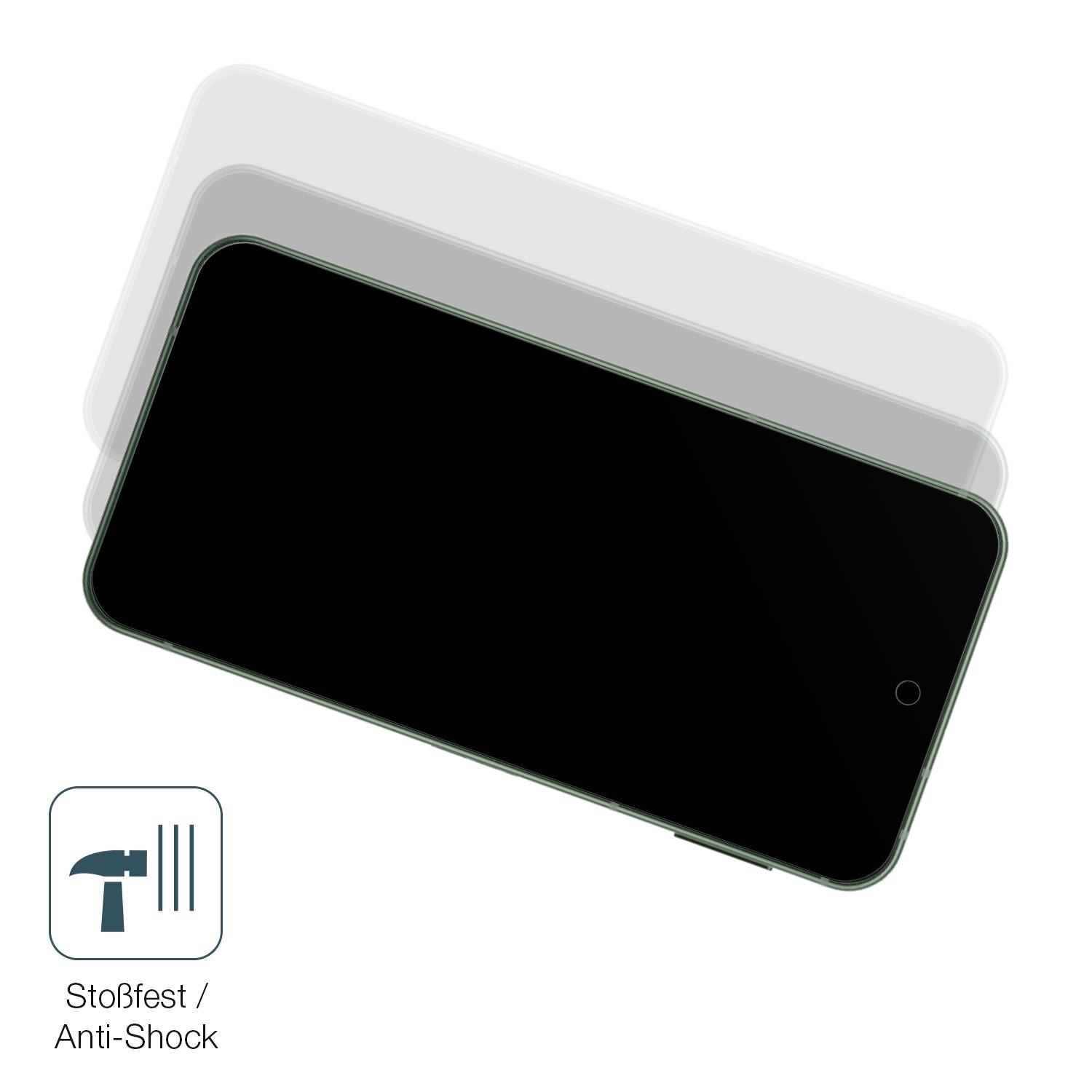 Schutz gegen Kratzer auf dem Sharp Aquos Sense 9 Glas durch Schlüssel, Stöße gegen die Tischkante oder Stürze