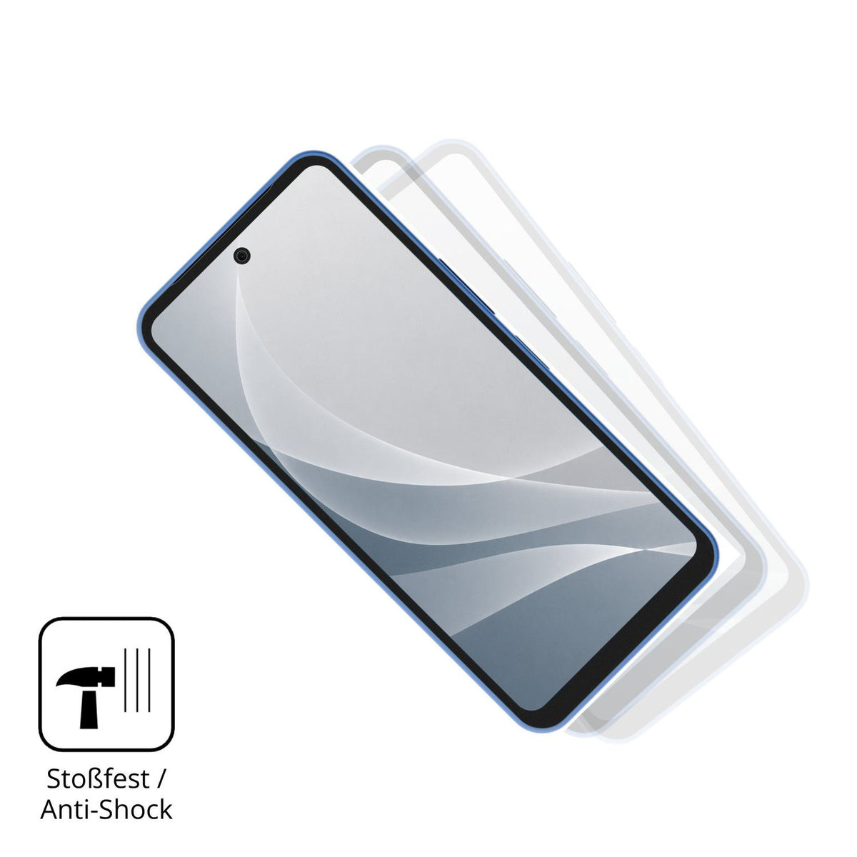 Schutz gegen Kratzer auf dem Sharp Aquos wish6 Glas durch Schlüssel, Stöße gegen die Tischkante oder Stürze