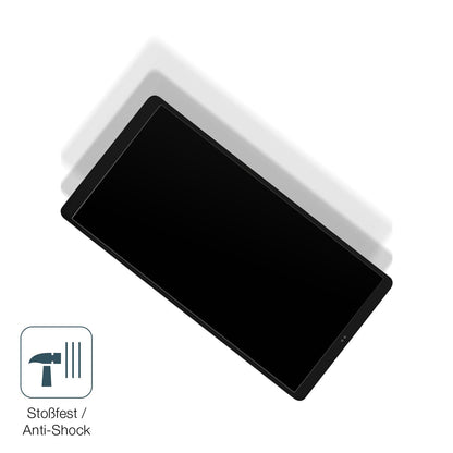 Schutz gegen Kratzer auf dem Shelly Wall Display X2 Glas durch Schlüssel, Stöße gegen die Tischkante oder Stürze