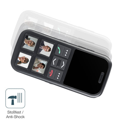 Schutz gegen Kratzer auf dem simvalley mobile RX-820.GPS Glas durch Schlüssel, Stöße gegen die Tischkante oder Stürze