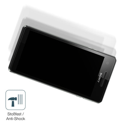 Schutz gegen Kratzer auf dem Sony Xperia V Glas durch Schlüssel, Stöße gegen die Tischkante oder Stürze