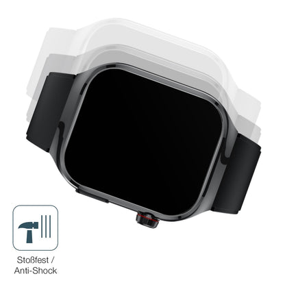 Schutz gegen Kratzer auf dem TK16 Smartwatch 2.04 Zoll Glas durch Schlüssel, Stöße gegen die Tischkante oder Stürze