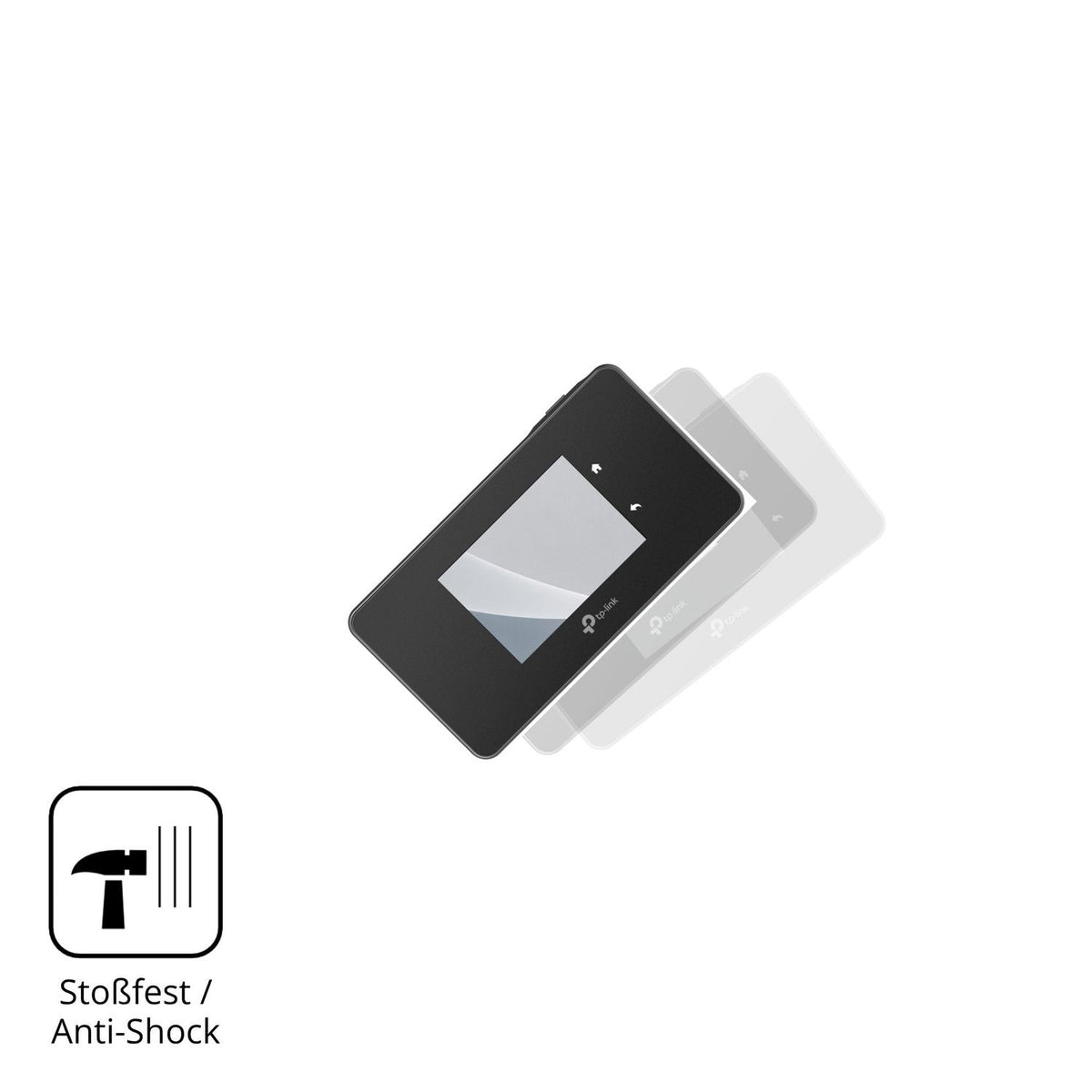 Schutz gegen Kratzer auf dem TP-Link M8550 Glas durch Schlüssel, Stöße gegen die Tischkante oder Stürze