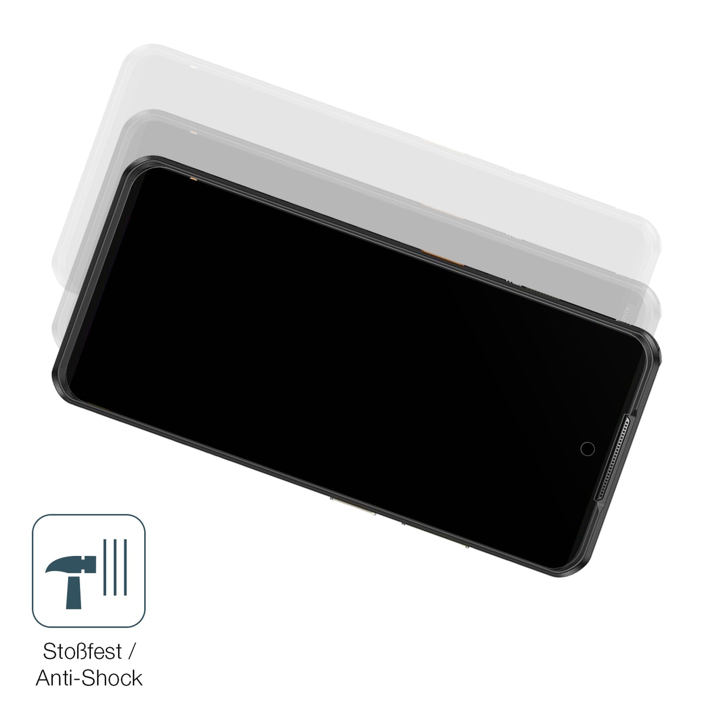 Schutz gegen Kratzer auf dem Ulefone Armor 25T Pro Glas durch Schlüssel, Stöße gegen die Tischkante oder Stürze