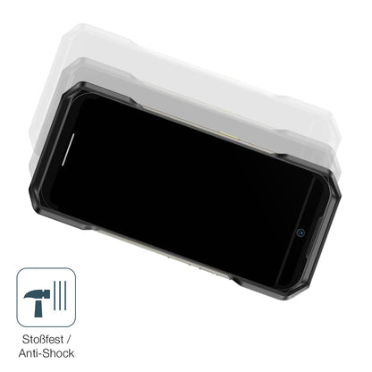 Schutz gegen Kratzer auf dem Ulefone Armor 27T Glas durch Schlüssel, Stöße gegen die Tischkante oder Stürze