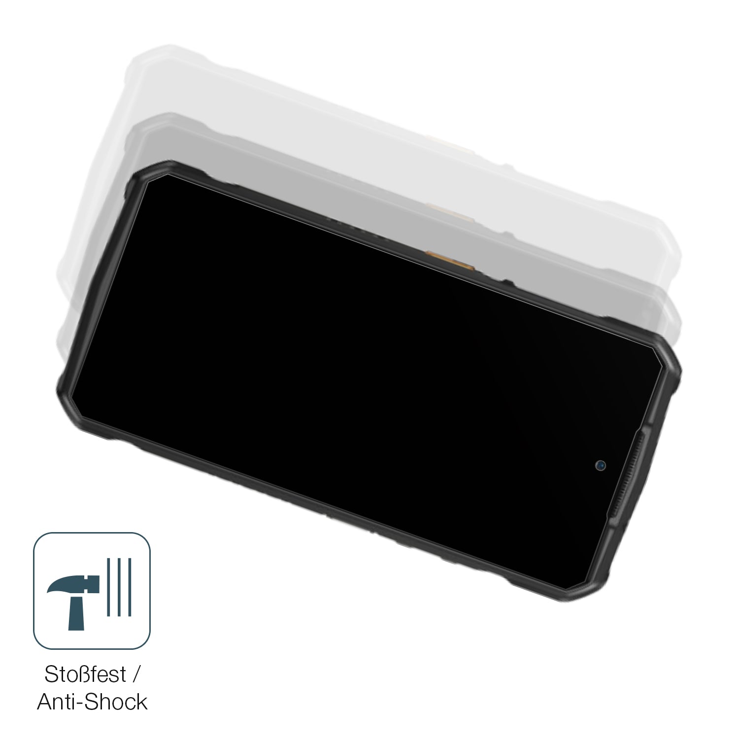 Schutz gegen Kratzer auf dem Ulefone Armor 29 Ultra Glas durch Schlüssel, Stöße gegen die Tischkante oder Stürze