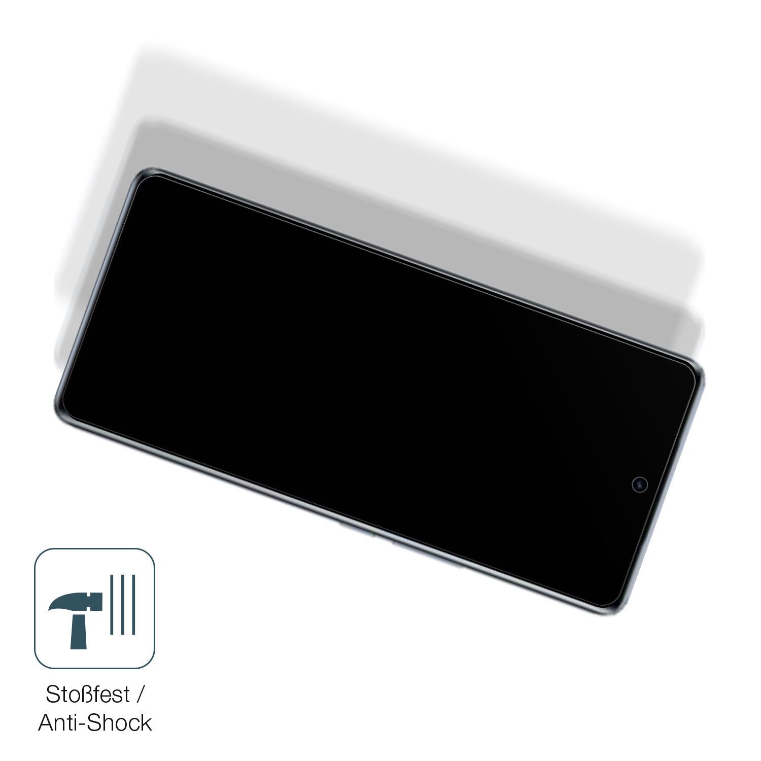 Schutz gegen Kratzer auf dem Vivo S18 Pro Glas durch Schlüssel, Stöße gegen die Tischkante oder Stürze