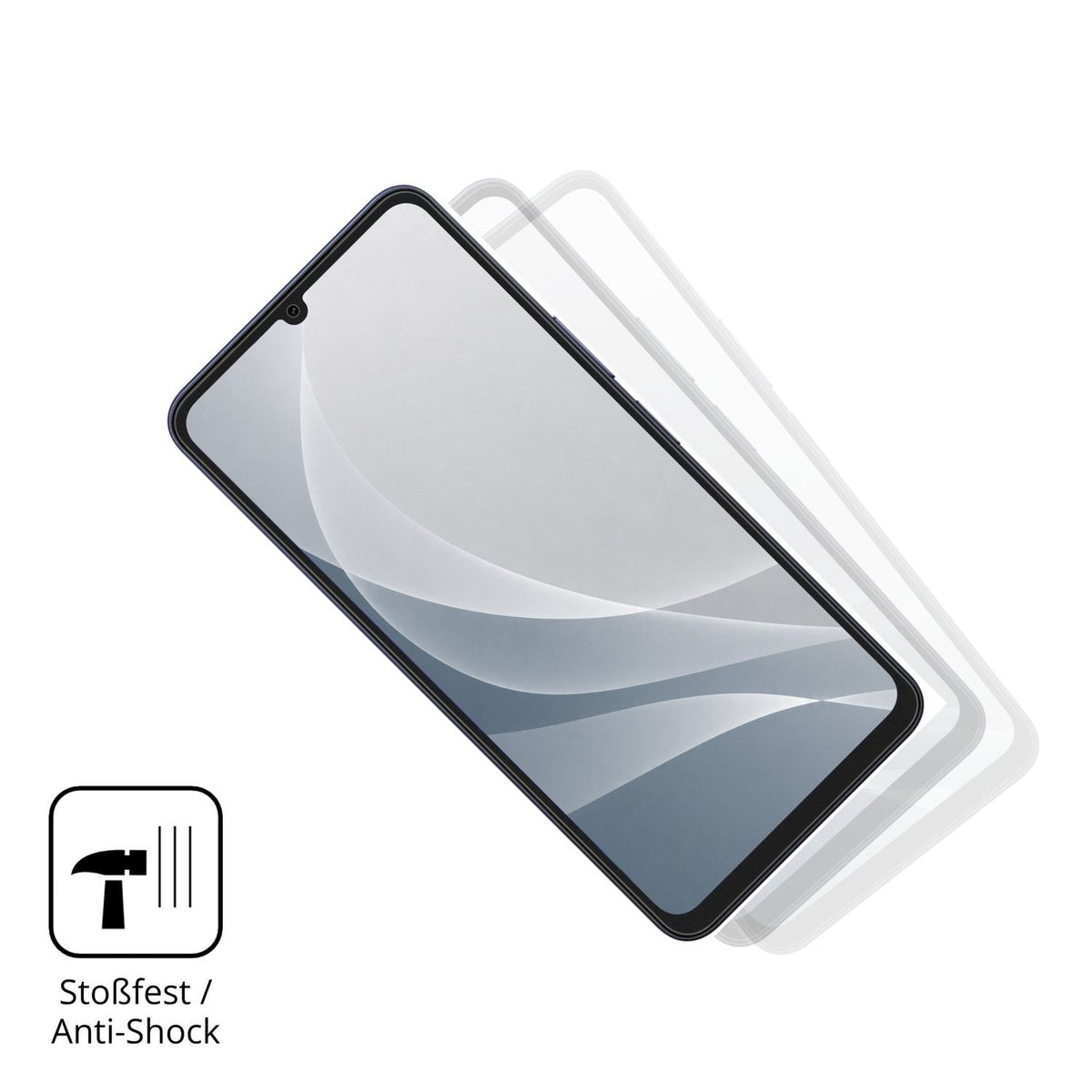 Schutz gegen Kratzer auf dem Vivo T5 Lite 5G Glas durch Schlüssel, Stöße gegen die Tischkante oder Stürze
