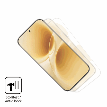 Schutz gegen Kratzer auf dem Vivo V70 Elite Glas durch Schlüssel, Stöße gegen die Tischkante oder Stürze