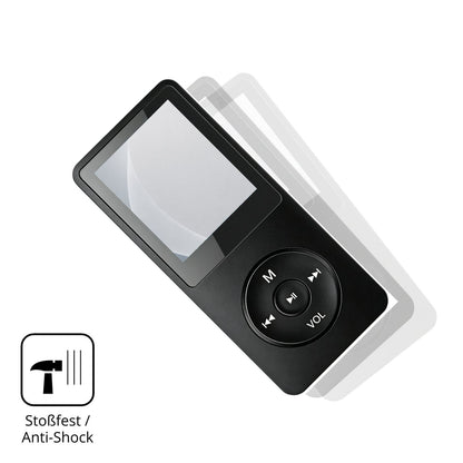 Schutz gegen Kratzer auf dem Witfoam SHD151 MP3-Player Glas durch Schlüssel, Stöße gegen die Tischkante oder Stürze