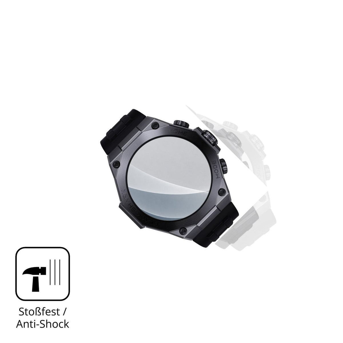 Schutz gegen Kratzer auf dem Xiaomi Black Shark S1 Pro Glas durch Schlüssel, Stöße gegen die Tischkante oder Stürze