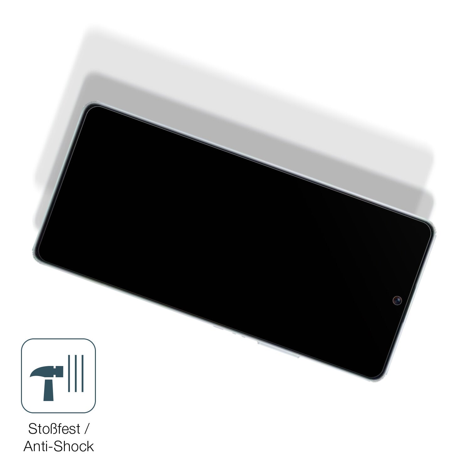Schutz gegen Kratzer auf dem Xiaomi Poco F5 Glas durch Schlüssel, Stöße gegen die Tischkante oder Stürze