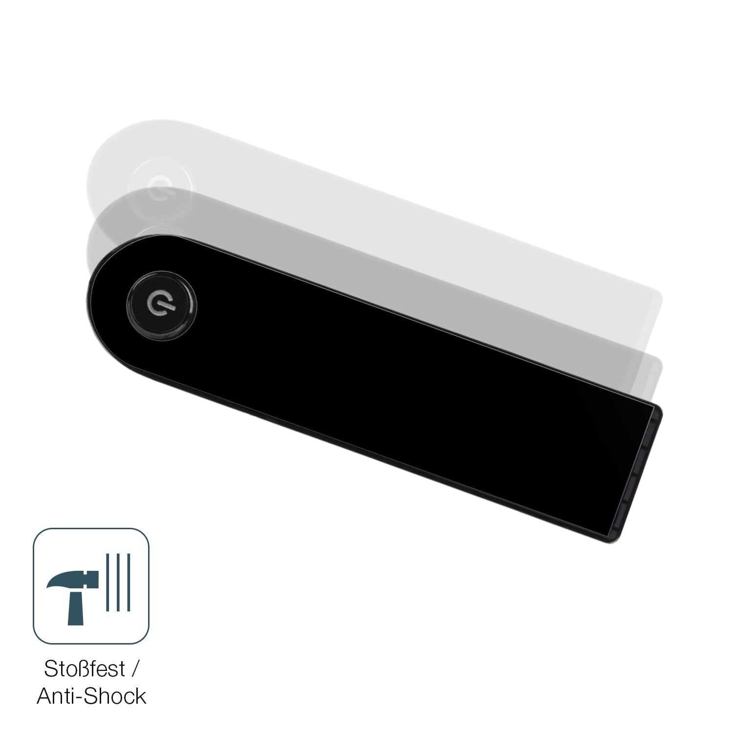 Schutz gegen Kratzer auf dem Xiaomi Scooter 5 Pro Glas durch Schlüssel, Stöße gegen die Tischkante oder Stürze