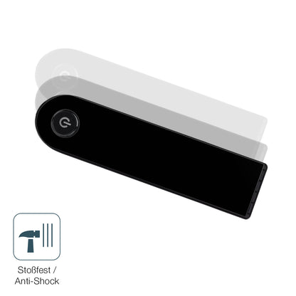 Schutz gegen Kratzer auf dem Xiaomi Scooter 5 Pro Glas durch Schlüssel, Stöße gegen die Tischkante oder Stürze