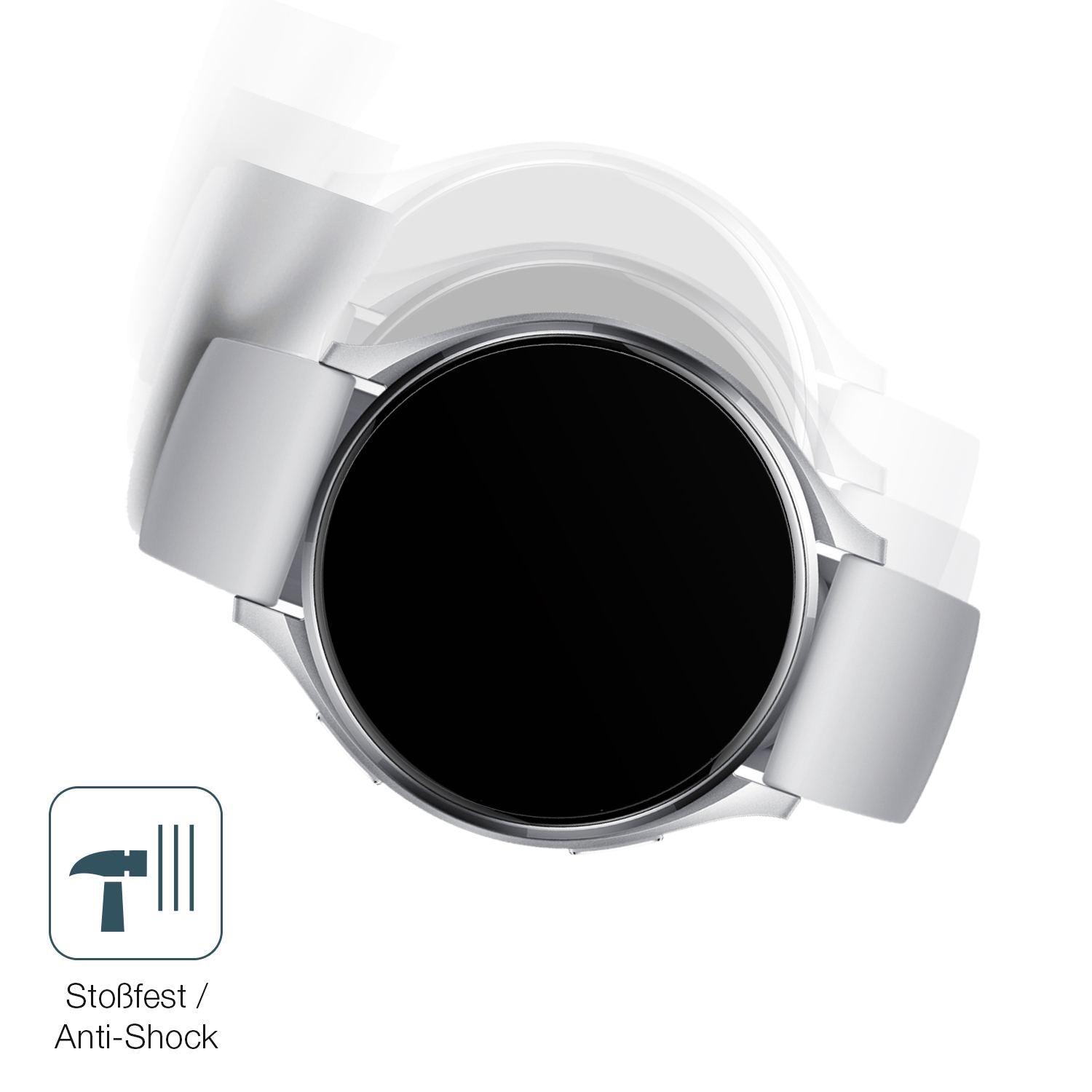 Schutz gegen Kratzer auf dem Xiaomi Watch 2 Glas durch Schlüssel, Stöße gegen die Tischkante oder Stürze