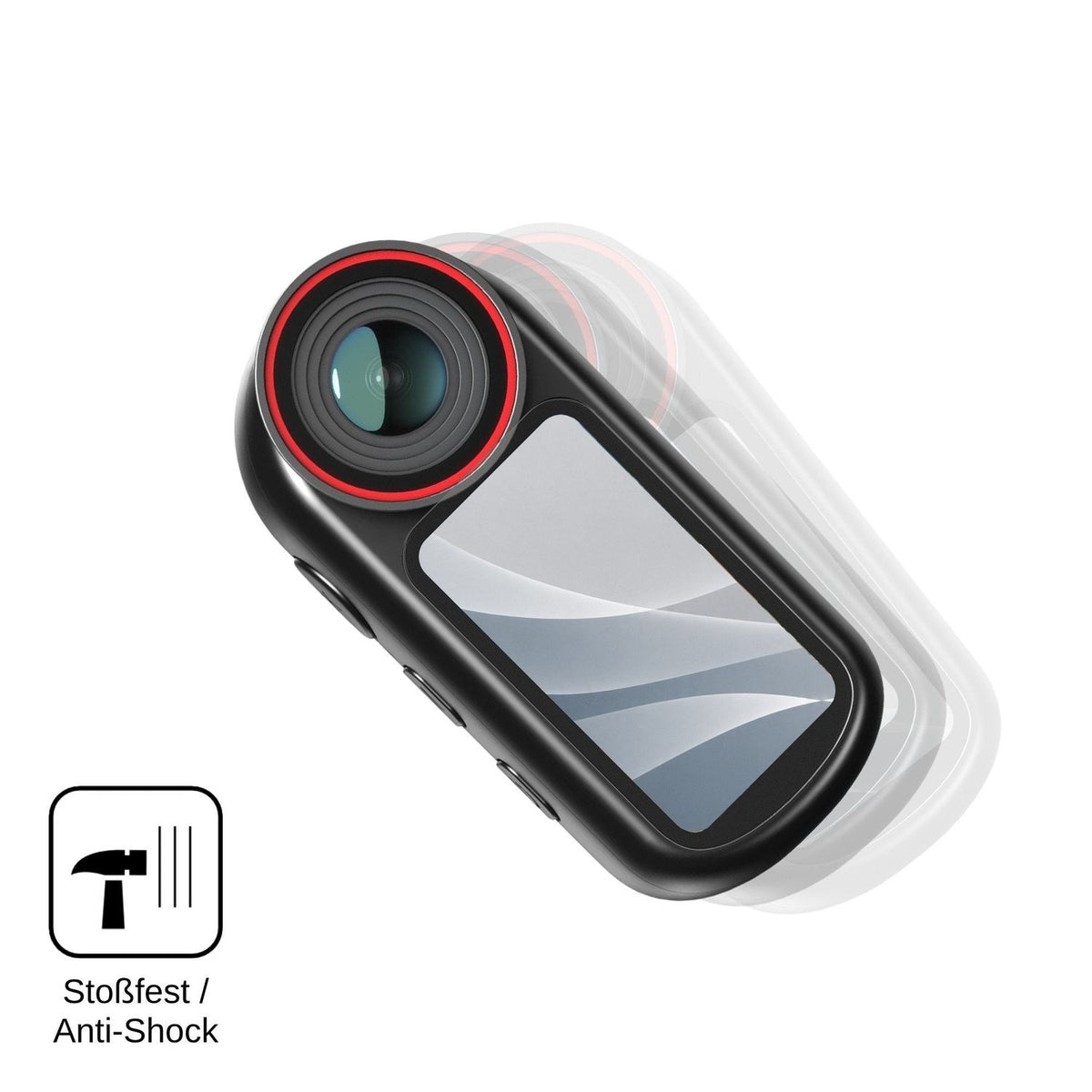 2x 9H Schutzfolie matt für Yonvim Mini Body Cam 4K Panzerfolie