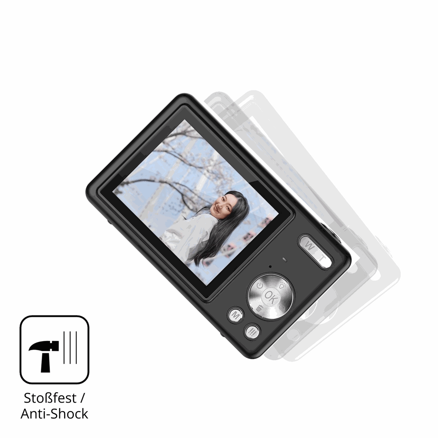 Schutz gegen Kratzer auf dem Acbaeta Q12 Pro Glas durch Schlüssel, Stöße gegen die Tischkante oder Stürze