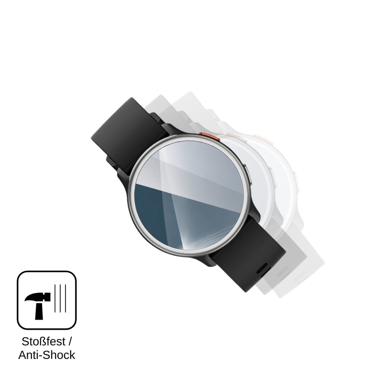 2x 9H Schutzfolie für aeac 1.27 Smartwatch Panzerfolie