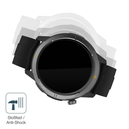 Schutz gegen Kratzer auf dem AGM Legion Watch 1.43 Zoll Glas durch Schlüssel, Stöße gegen die Tischkante oder Stürze