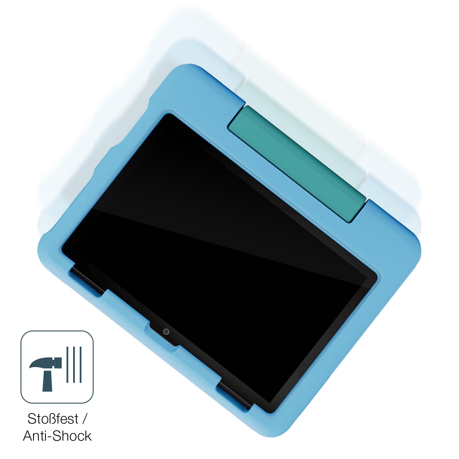 Schutz gegen Kratzer auf dem Amazon Fire HD 8 Kids 2024 Glas durch Schlüssel, Stöße gegen die Tischkante oder Stürze