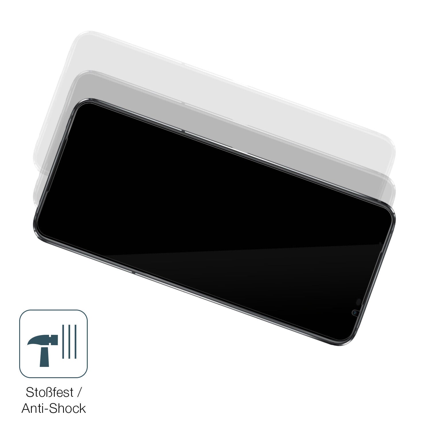 Schutz gegen Kratzer auf dem ASUS ROG Phone 6D Glas durch Schlüssel, Stöße gegen die Tischkante oder Stürze