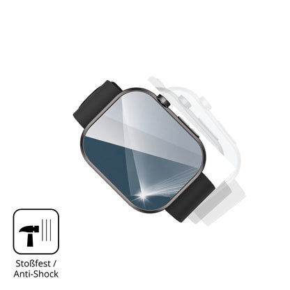Schutz gegen Kratzer auf dem Banlvs Smartwatch 1.96 Glas durch Schlüssel, Stöße gegen die Tischkante oder Stürze