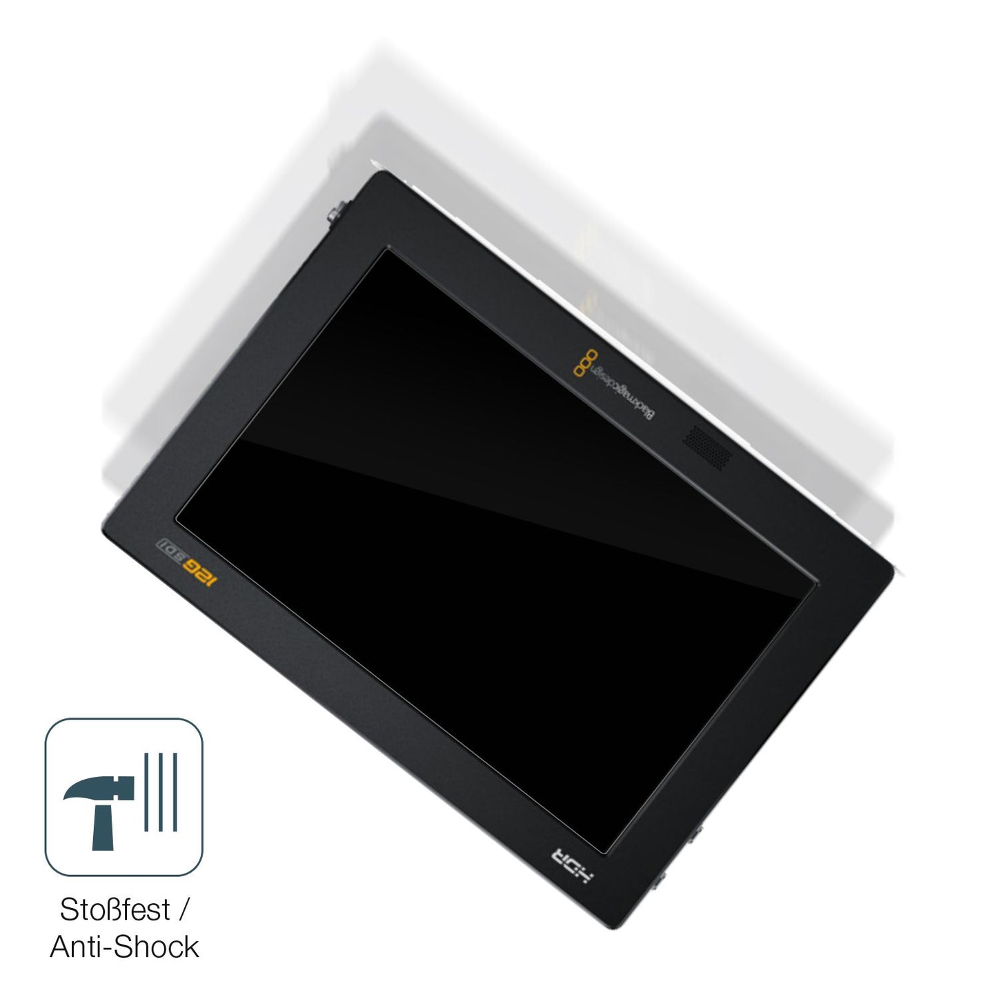 Schutz gegen Kratzer auf dem Blackmagic Video Assist 12G HDR Glas durch Schlüssel, Stöße gegen die Tischkante oder Stürze
