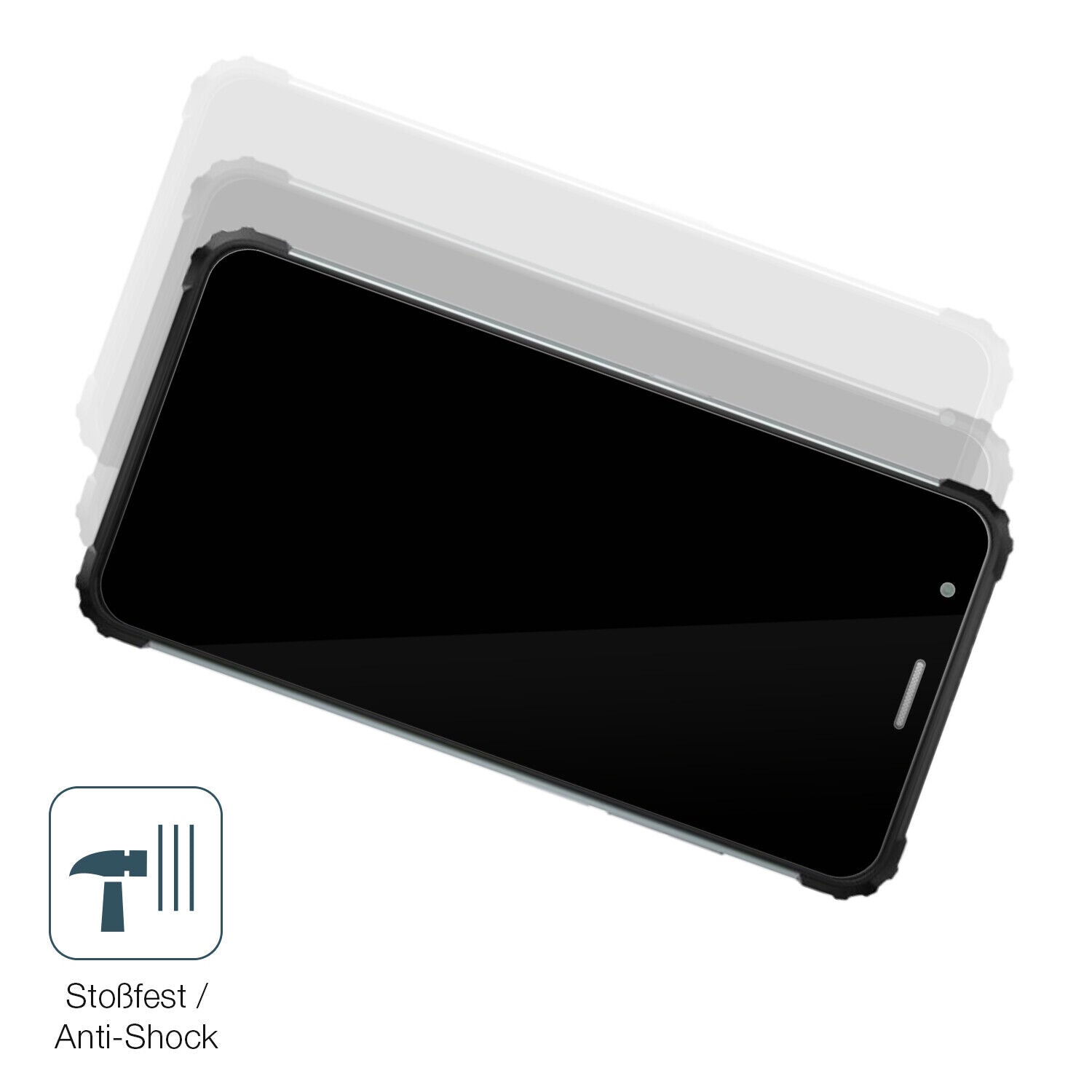 Schutz gegen Kratzer auf dem Blackview BV6600E Glas durch Schlüssel, Stöße gegen die Tischkante oder Stürze