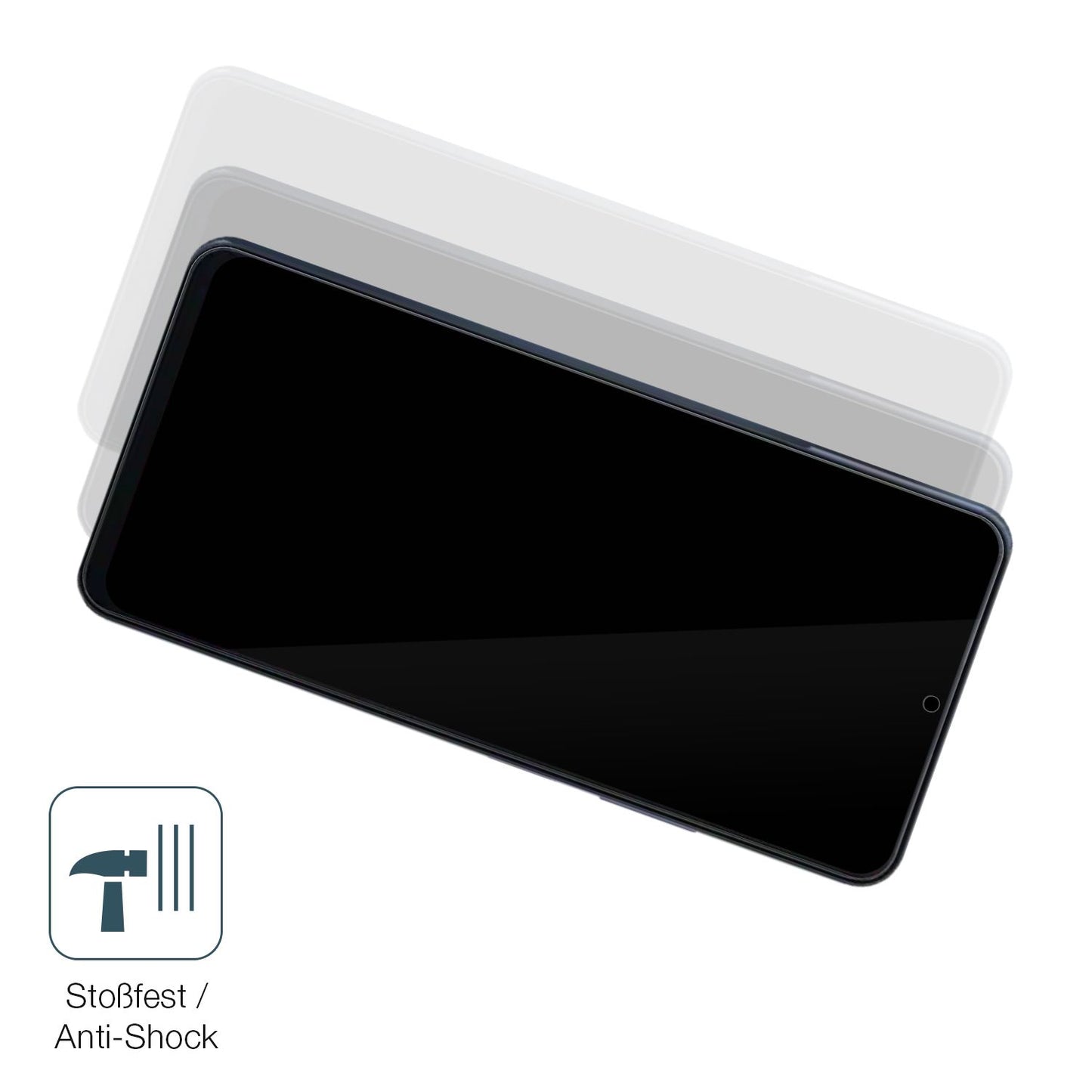 Schutz gegen Kratzer auf dem Blackview Color 8 Glas durch Schlüssel, Stöße gegen die Tischkante oder Stürze