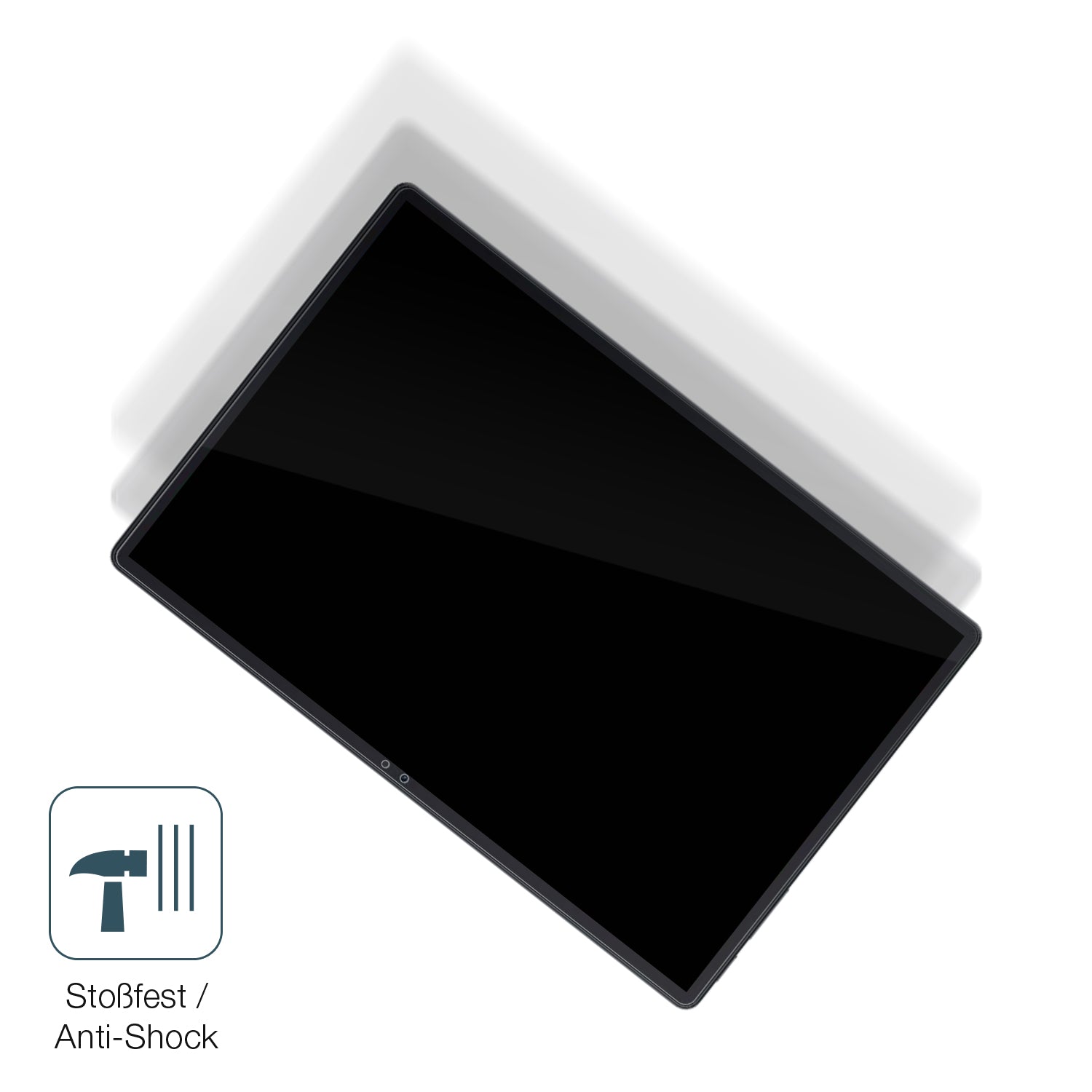 Schutz gegen Kratzer auf dem Blackview Oscal Pad 70 Glas durch Schlüssel, Stöße gegen die Tischkante oder Stürze