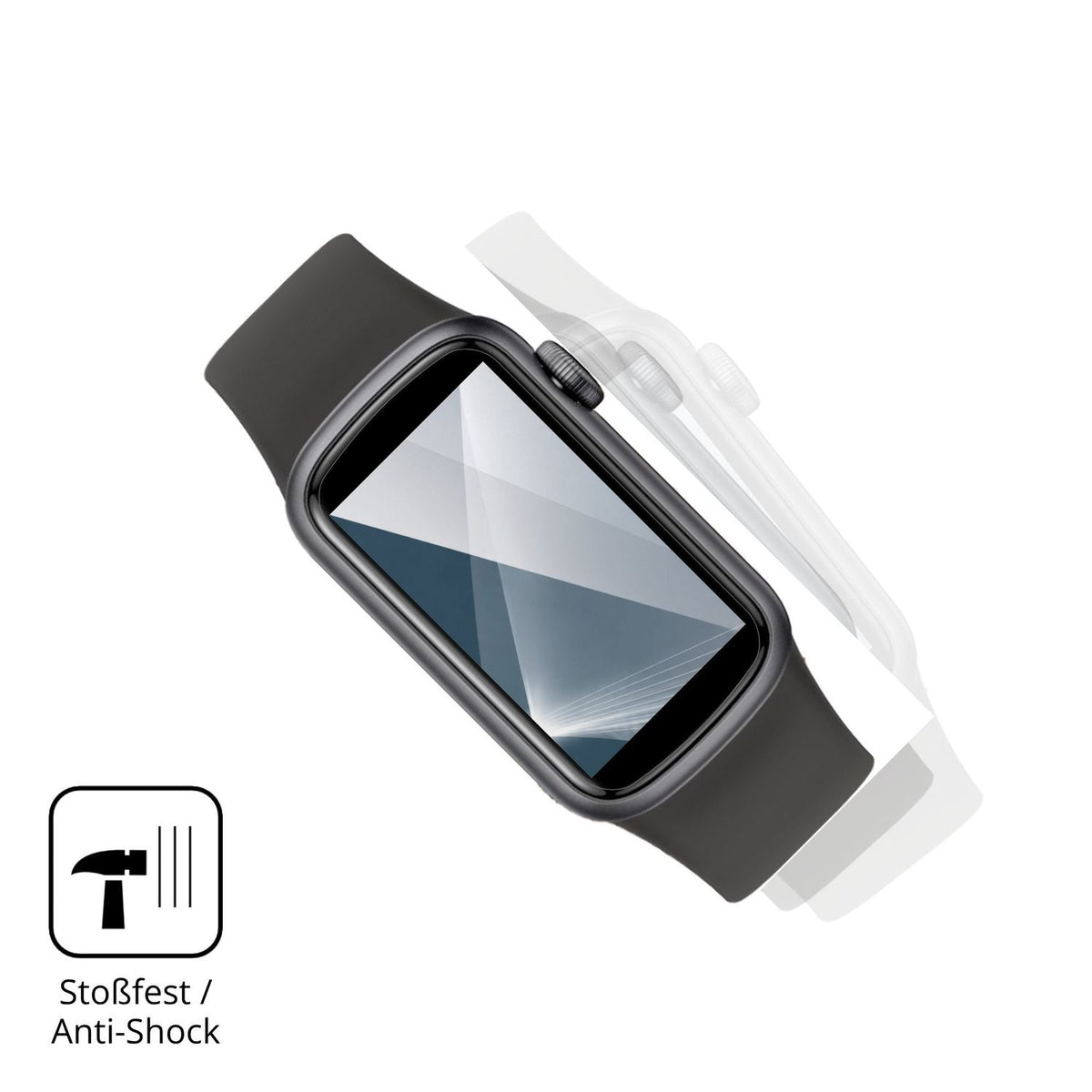 Schutz gegen Kratzer auf dem BUTFORFIT Fitness Tracker 1.47 Glas durch Schlüssel, Stöße gegen die Tischkante oder Stürze