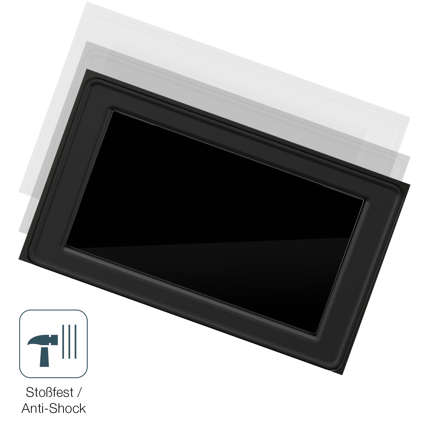 Schutz gegen Kratzer auf dem Canon PIXMA TS8750 Glas durch Schlüssel, Stöße gegen die Tischkante oder Stürze