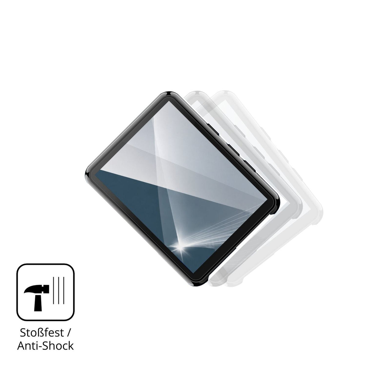 Schutz gegen Kratzer auf dem Cetoon T58-1 MP3-Player Glas durch Schlüssel, Stöße gegen die Tischkante oder Stürze