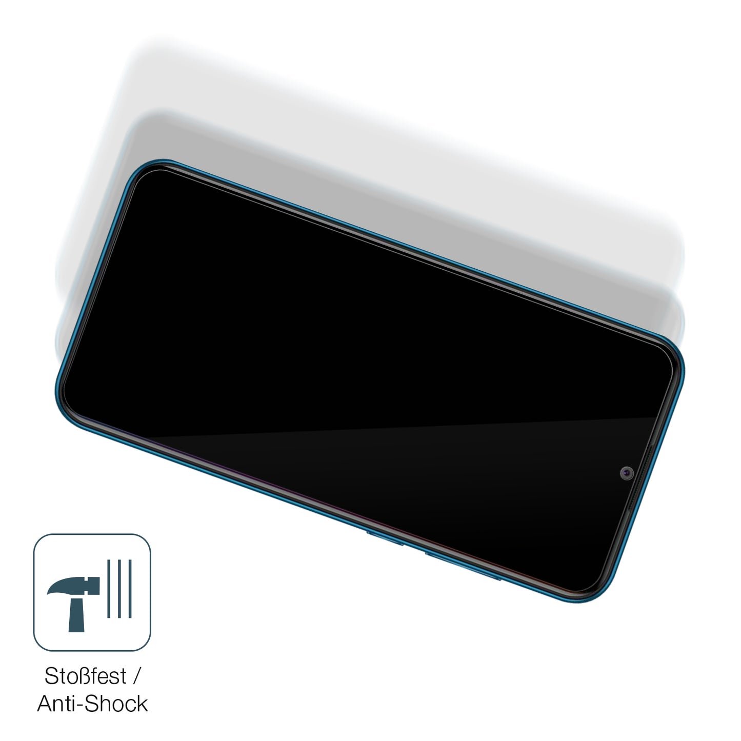 Schutz gegen Kratzer auf dem Coolpad Cool 5 Glas durch Schlüssel, Stöße gegen die Tischkante oder Stürze