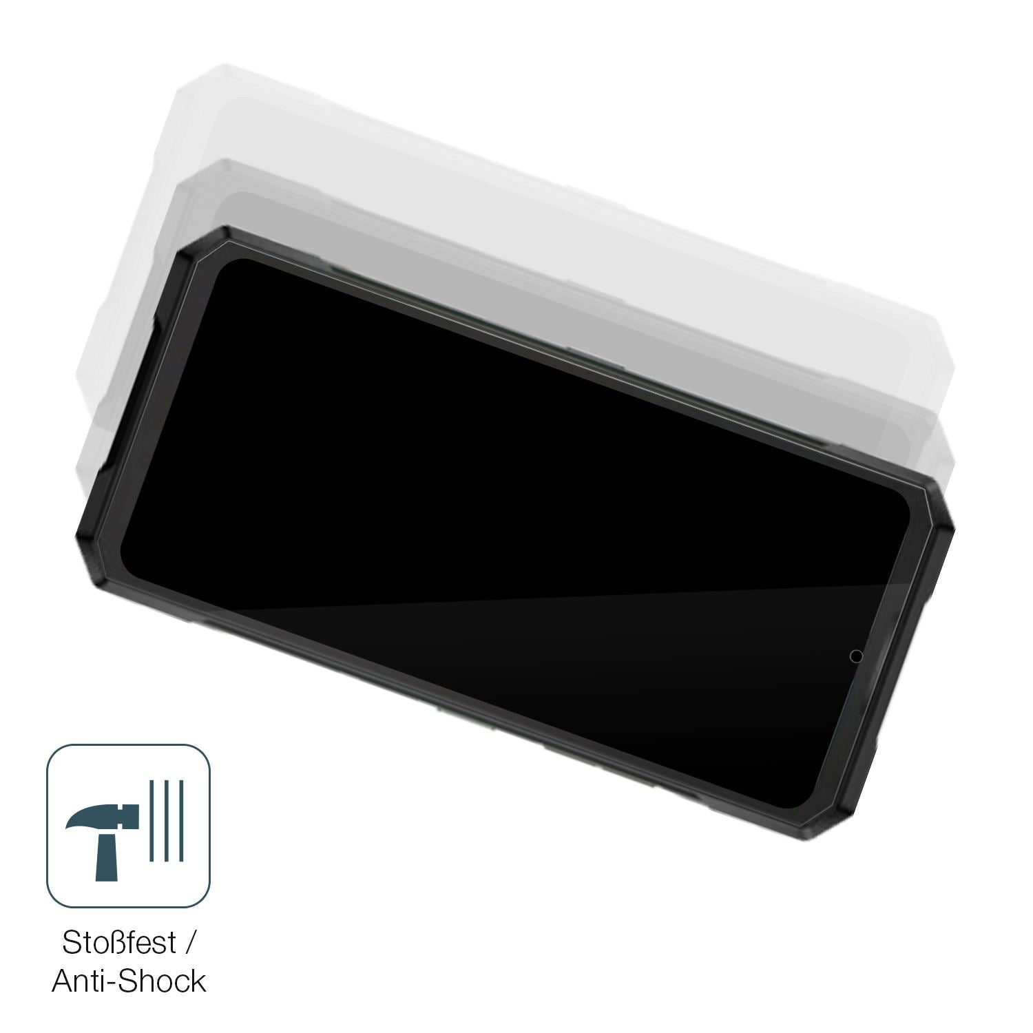 Schutz gegen Kratzer auf dem Doogee Blade GT Pro Glas durch Schlüssel, Stöße gegen die Tischkante oder Stürze