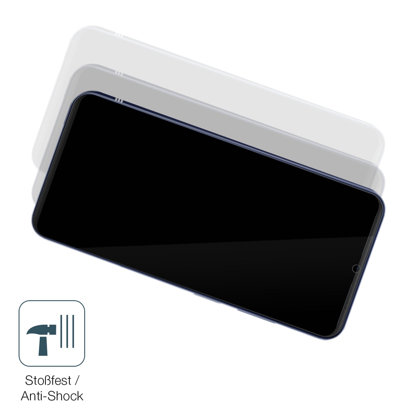 Schutz gegen Kratzer auf dem Doogee N55 Glas durch Schlüssel, Stöße gegen die Tischkante oder Stürze