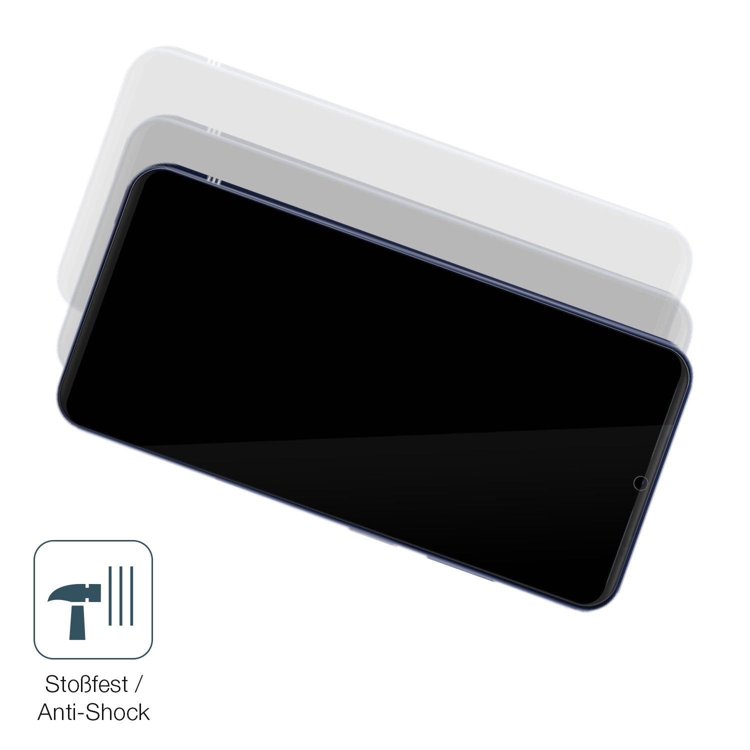 Schutz gegen Kratzer auf dem Doogee N55 Glas durch Schlüssel, Stöße gegen die Tischkante oder Stürze
