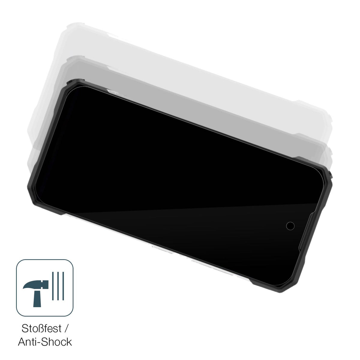 Schutz gegen Kratzer auf dem Doogee S200 Max Glas durch Schlüssel, Stöße gegen die Tischkante oder Stürze