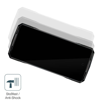 Schutz gegen Kratzer auf dem Doogee V40 Glas durch Schlüssel, Stöße gegen die Tischkante oder Stürze