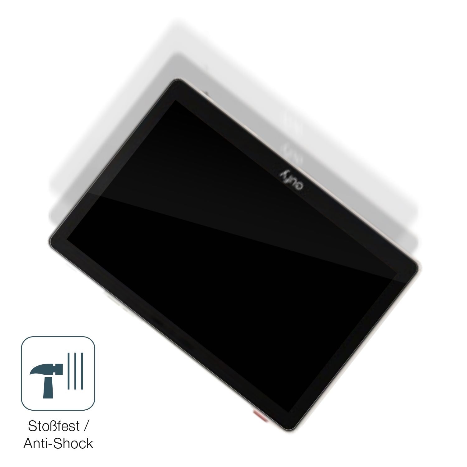 Schutz gegen Kratzer auf dem Eufy Smartdisplay E10 Glas durch Schlüssel, Stöße gegen die Tischkante oder Stürze