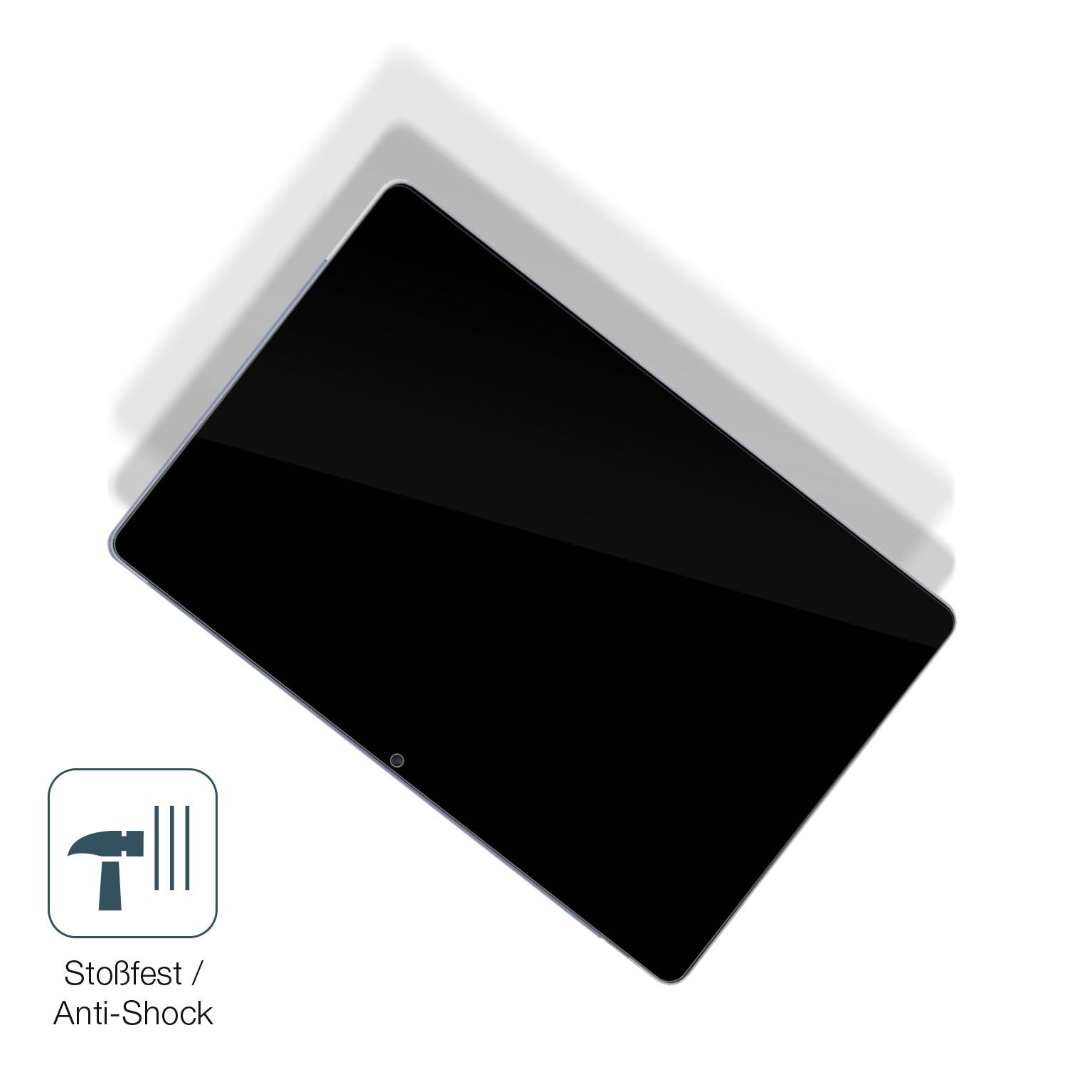 Schutz gegen Kratzer auf dem FanyFish 13 Tablet Glas durch Schlüssel, Stöße gegen die Tischkante oder Stürze